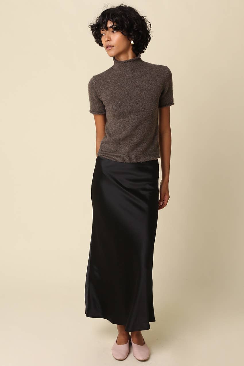 Olivaceous - Alani Mock Neck Knit Top: H GREY / L