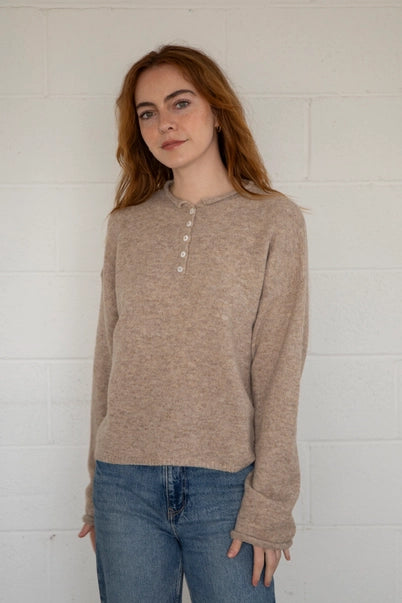 Frances Henley Top Mocha
