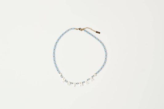 Mother Bead Necklace Sky Blue