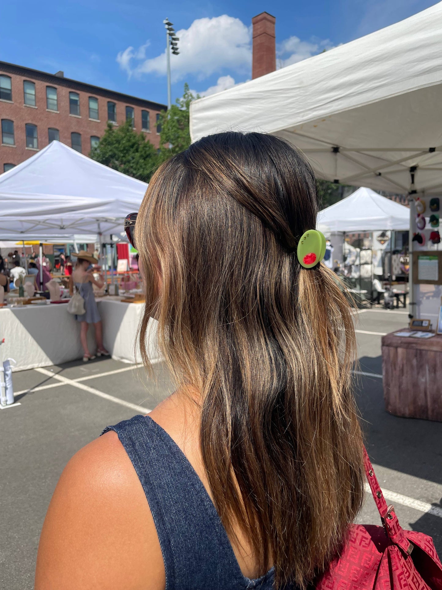 Olive Claw Clip