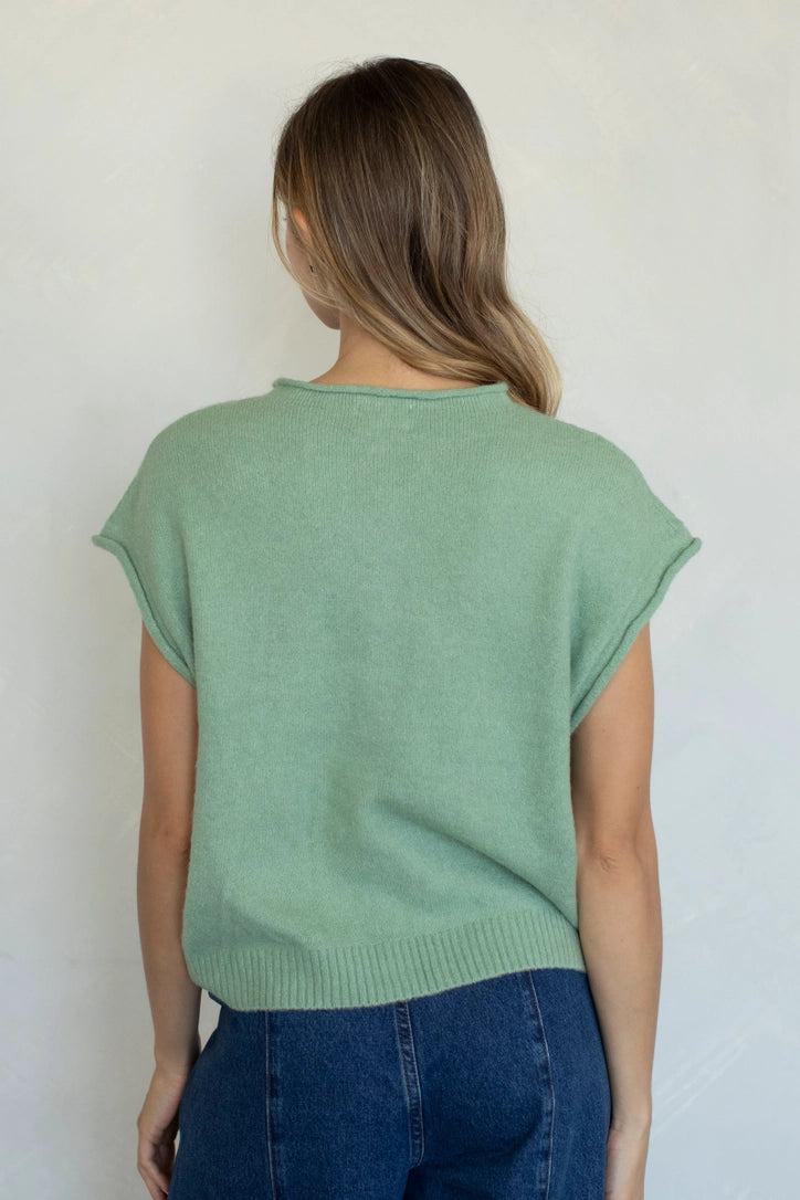 True Tides Cardigan Matcha