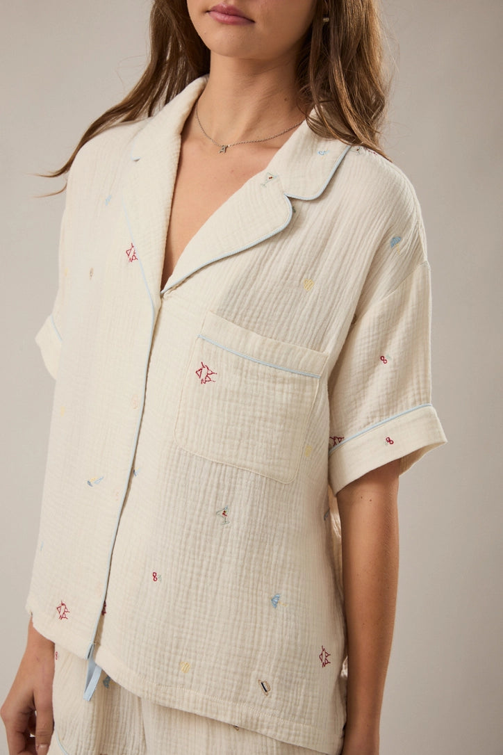 Shore Cottage Pj Top