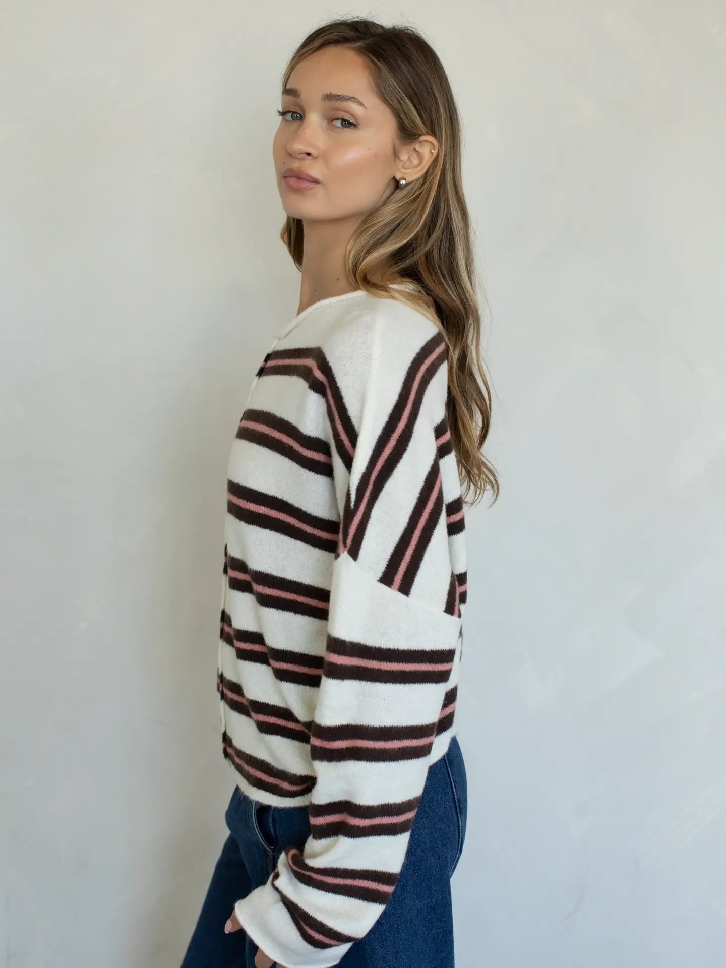 Lainey Cardigan Multi Ivory