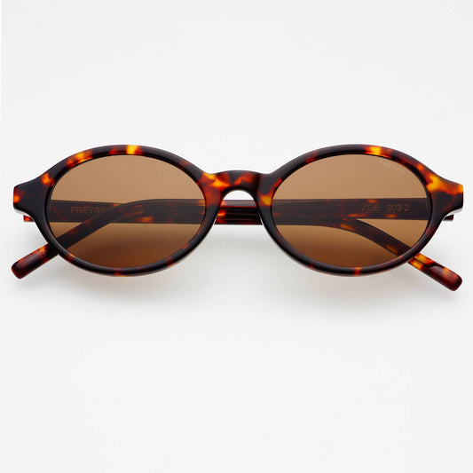 Zoe Round Sunglasses Tortoise / Brown