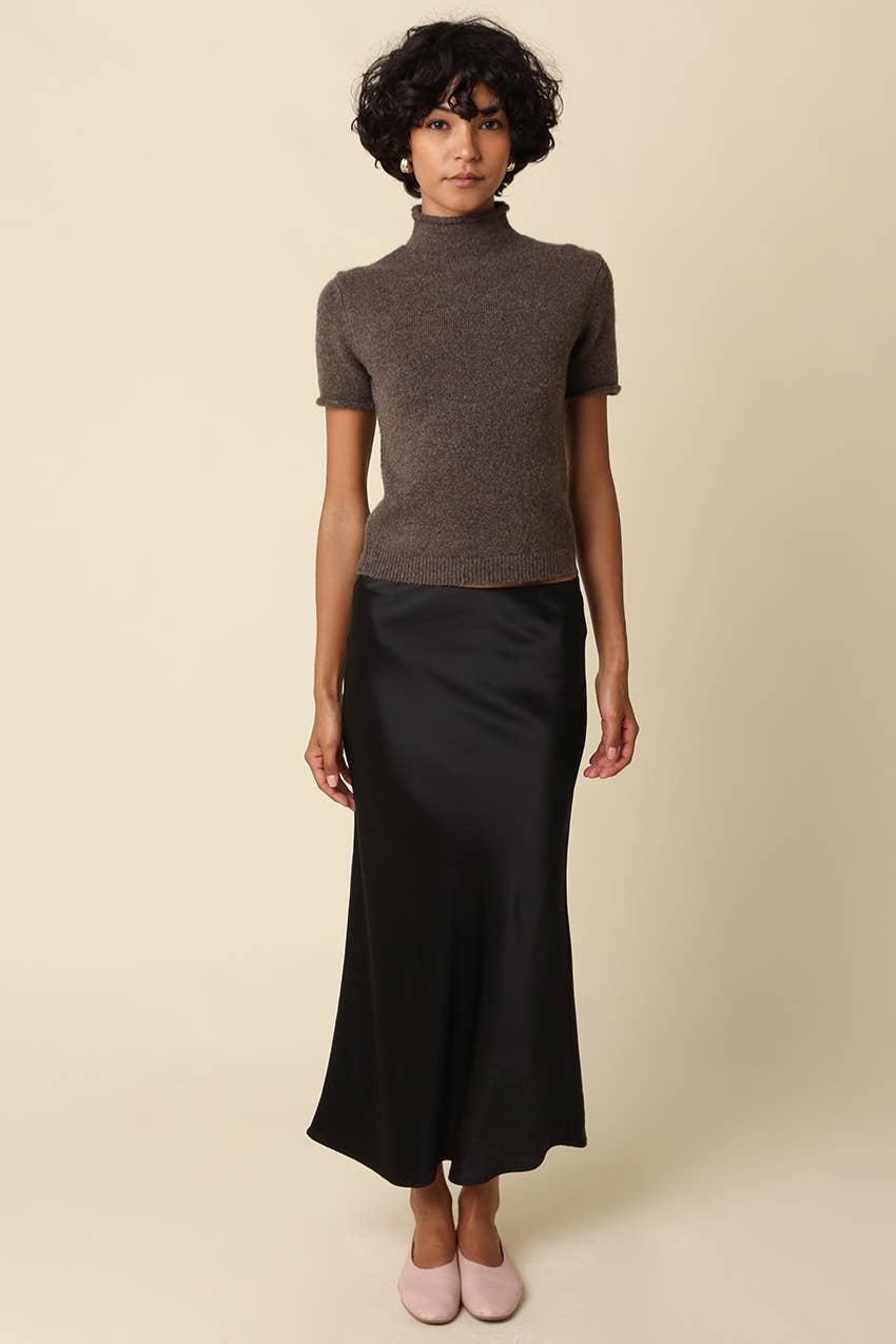 Olivaceous - Alani Mock Neck Knit Top: H GREY / L