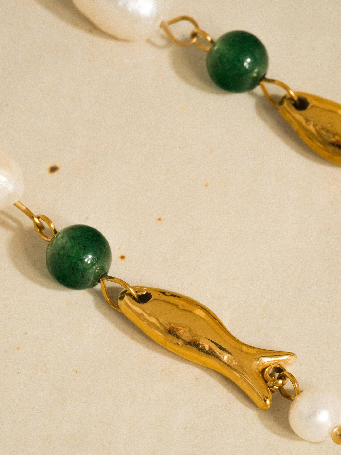 Palermo Pearl Fish Earrings