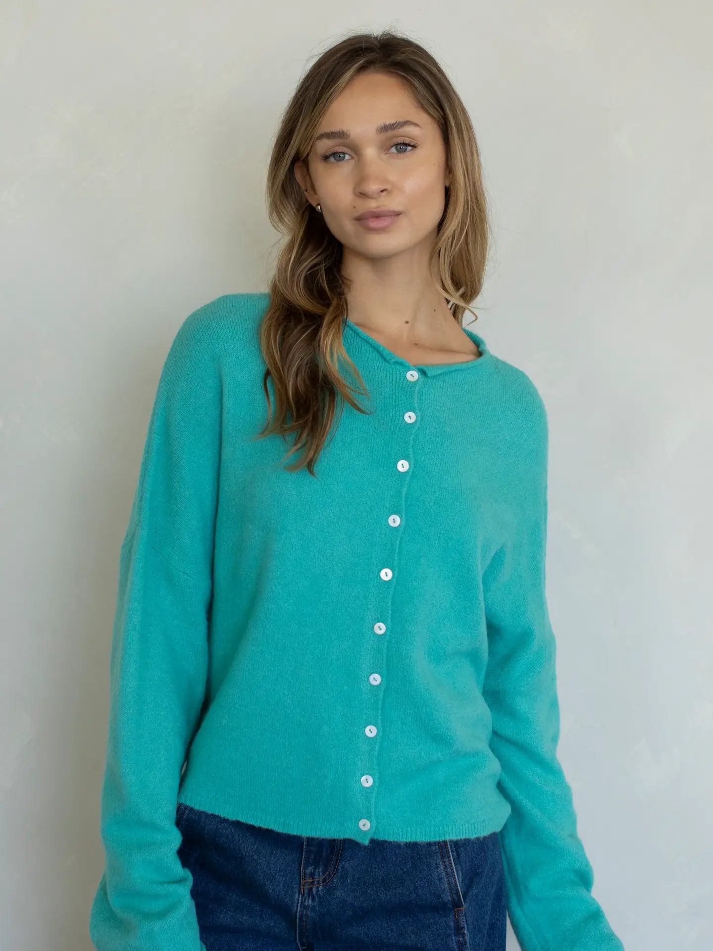 Lainey Cardigan Turquoise