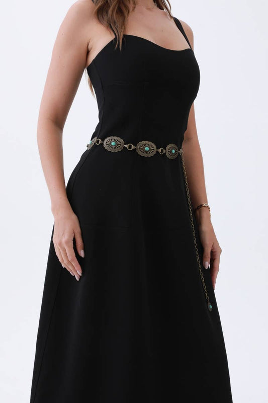 Turquoise Chain Belt