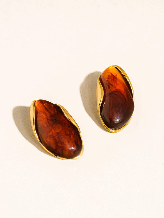 Maelie Earrings Brown