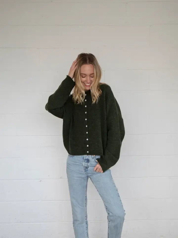 Lainey Cardigan Hunter Green