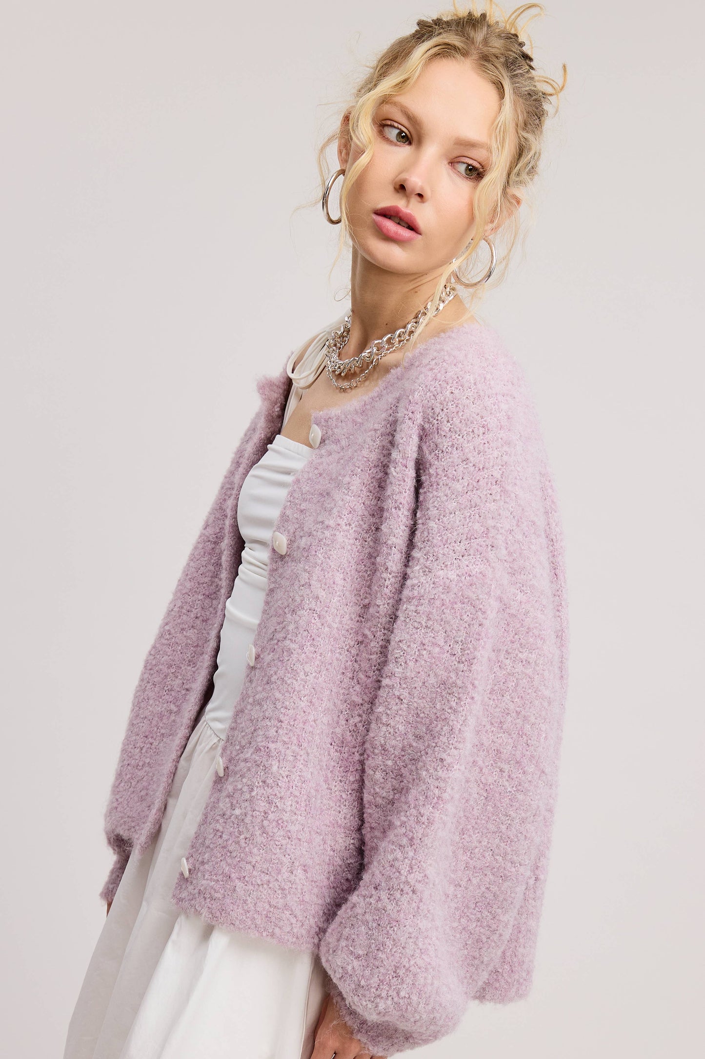 Piper Cardigan Lavender
