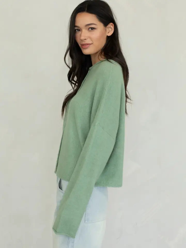 Lainey Multi Button Cardigan Matcha