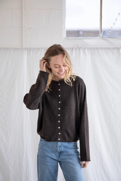 Lainey Cardigan Chocolate