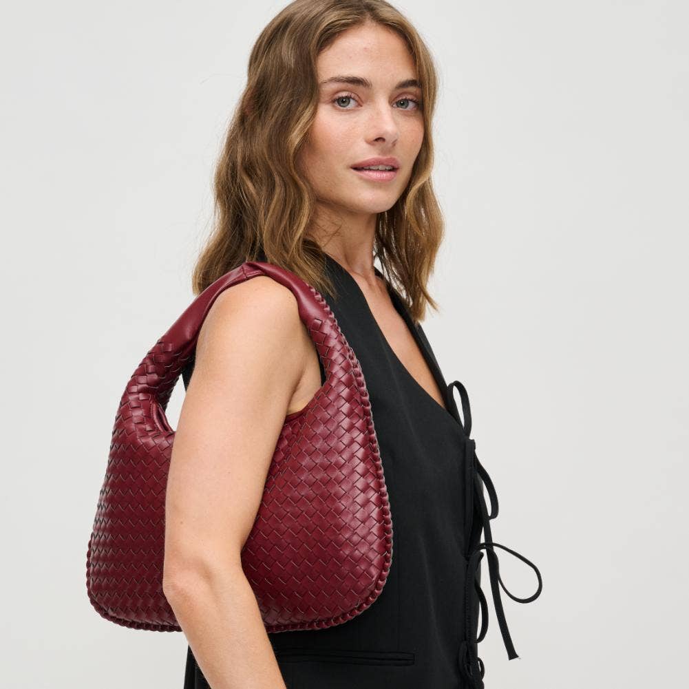 Adela Woven Hobo Wine