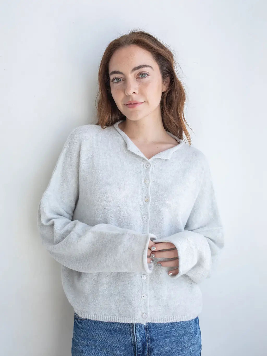 Lainey Cardigan Light Grey