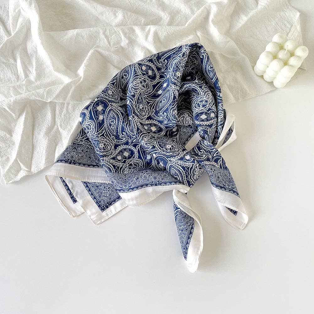 Paisley Scarf Blue