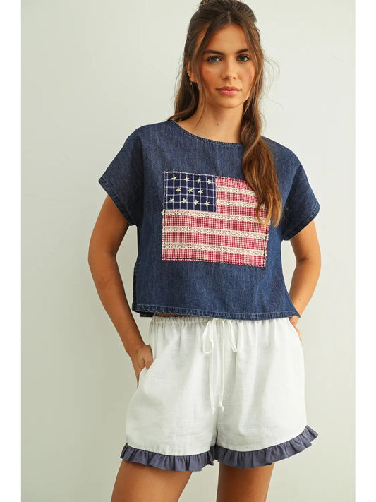 Flag Patch Top