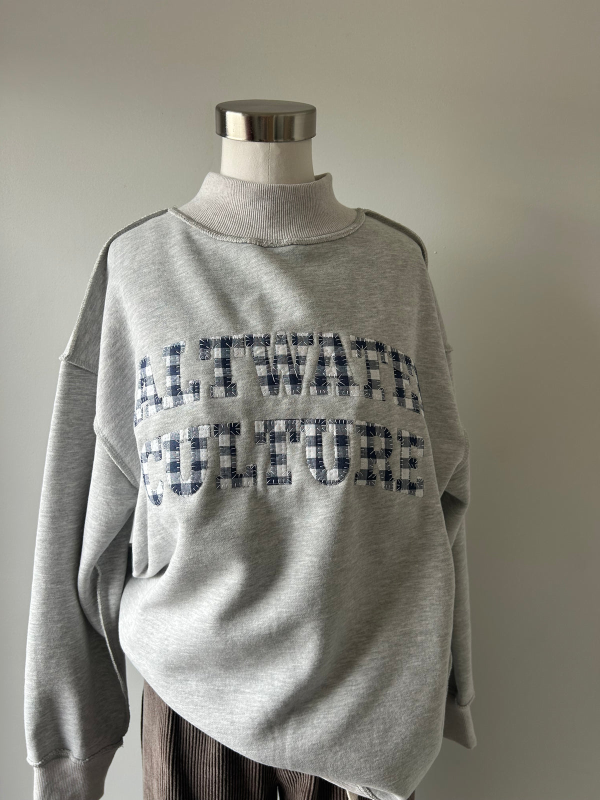 SC Mock Sweatshirt Gingham
