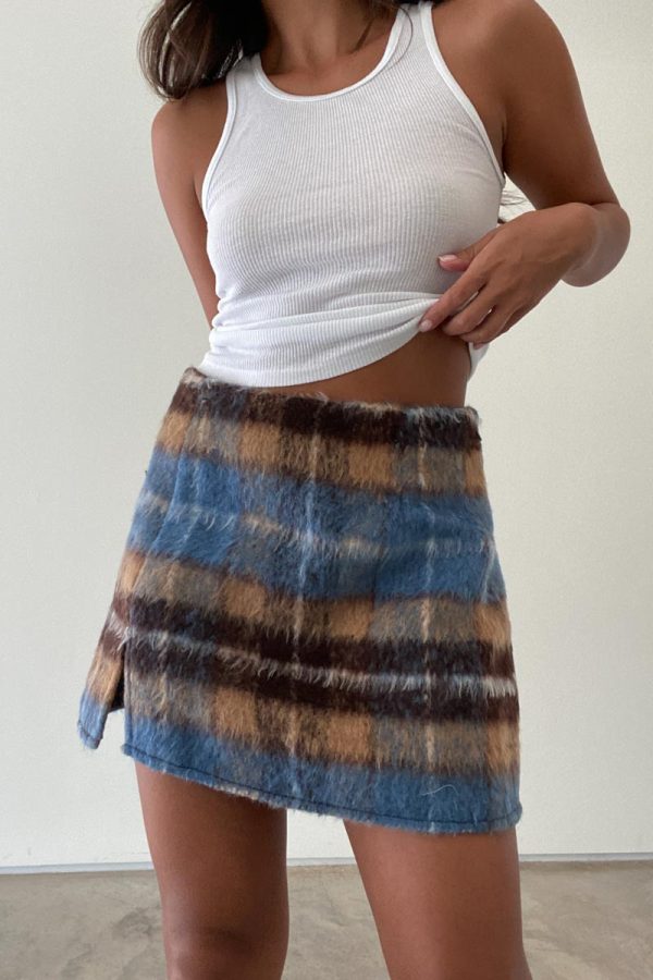 Delia Plaid Mini Skirt