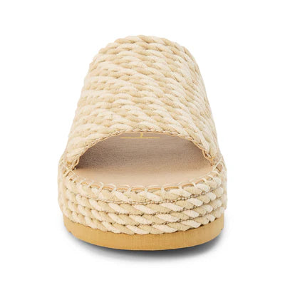 Del Mar Platform Sandal Natural