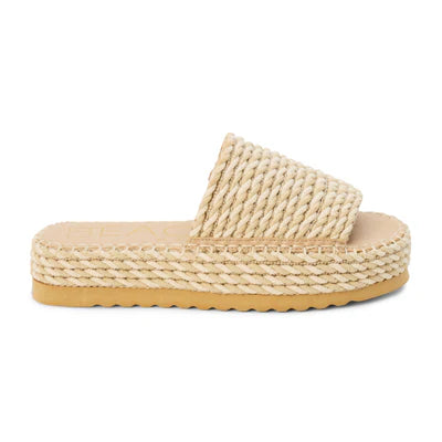 Del Mar Platform Sandal Natural