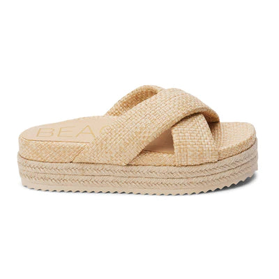 Hali Platform Sandal Natural