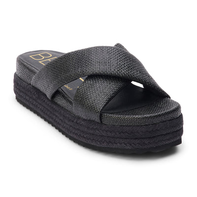 Hali Platform Sandal Black