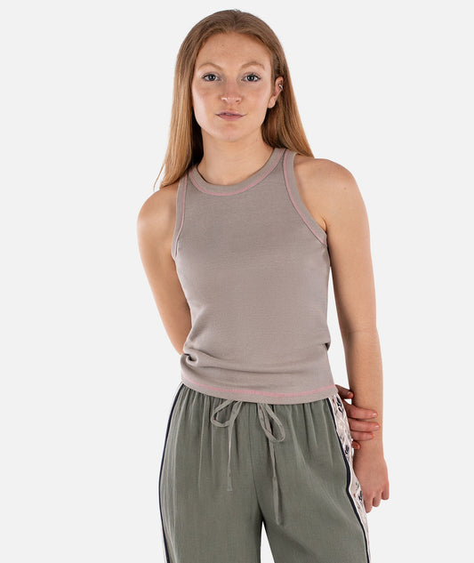 Iris Tank Warm Grey