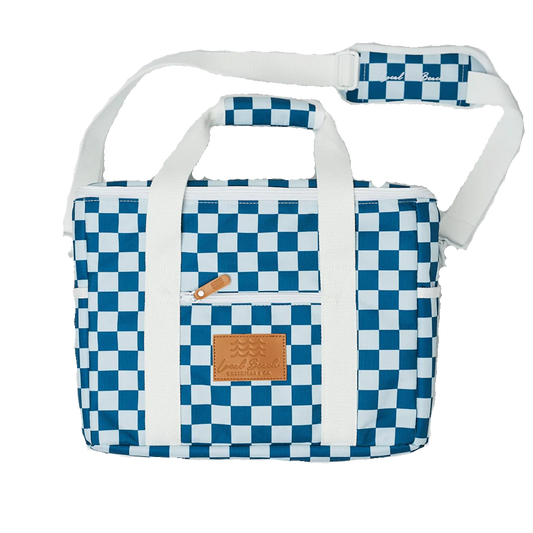 Cooler Bag Blue Checker