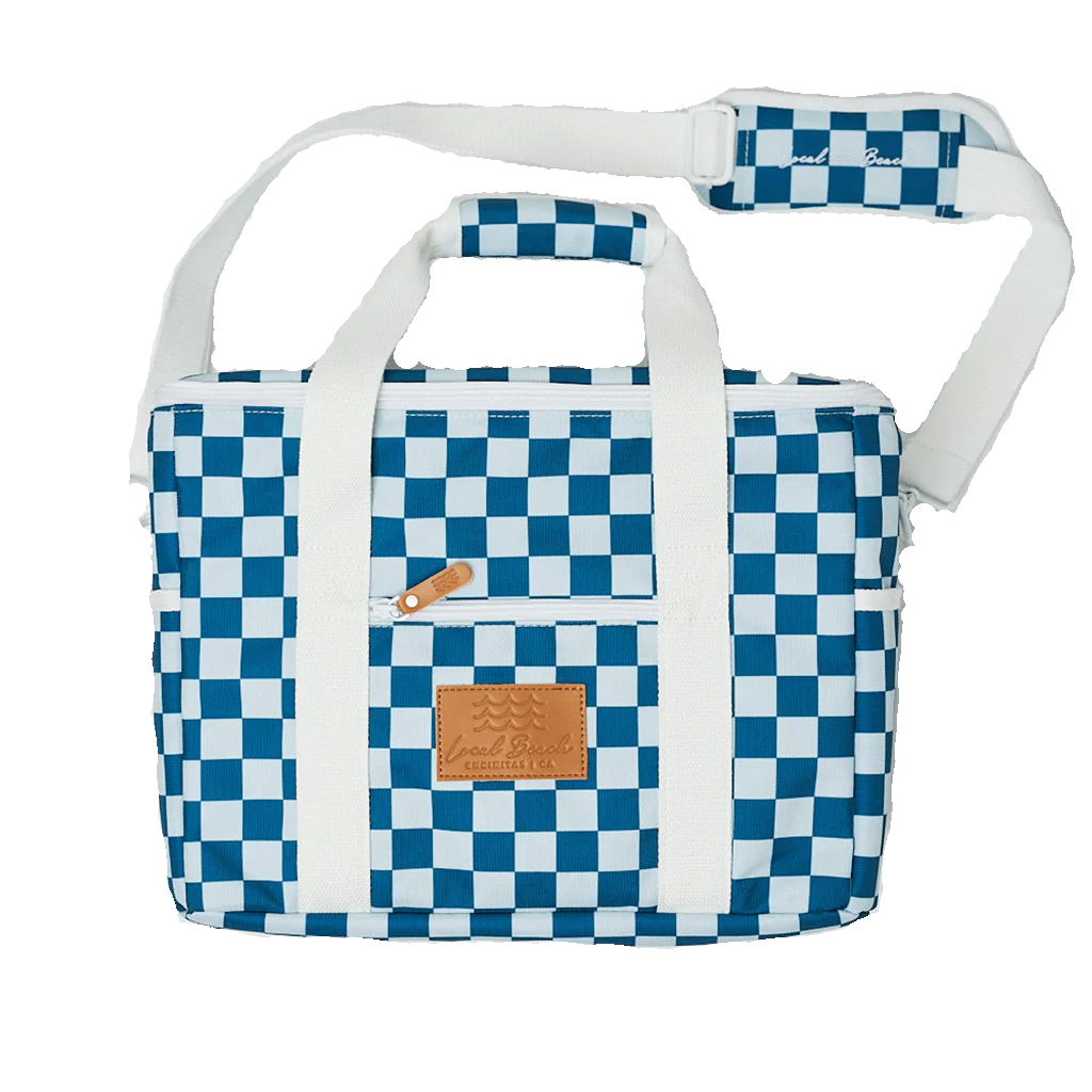 Cooler Bag Blue Checker