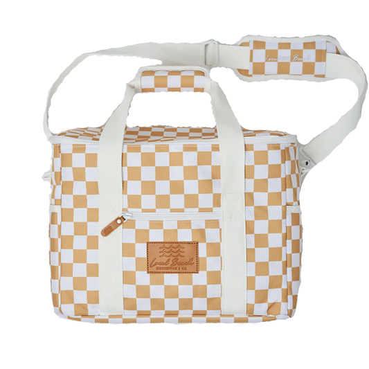 Cooler Bag Gold Checker