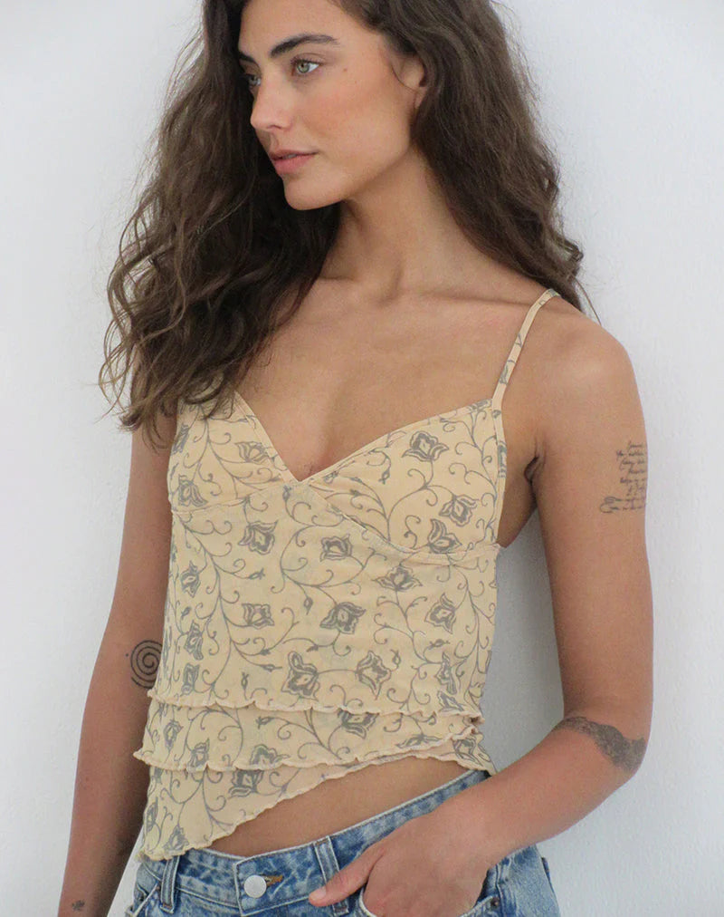 Merida Top Pale Yellow