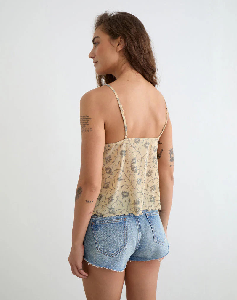 Merida Top Pale Yellow