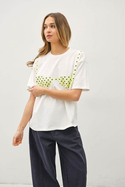 Bikini Patch Tee Yellow