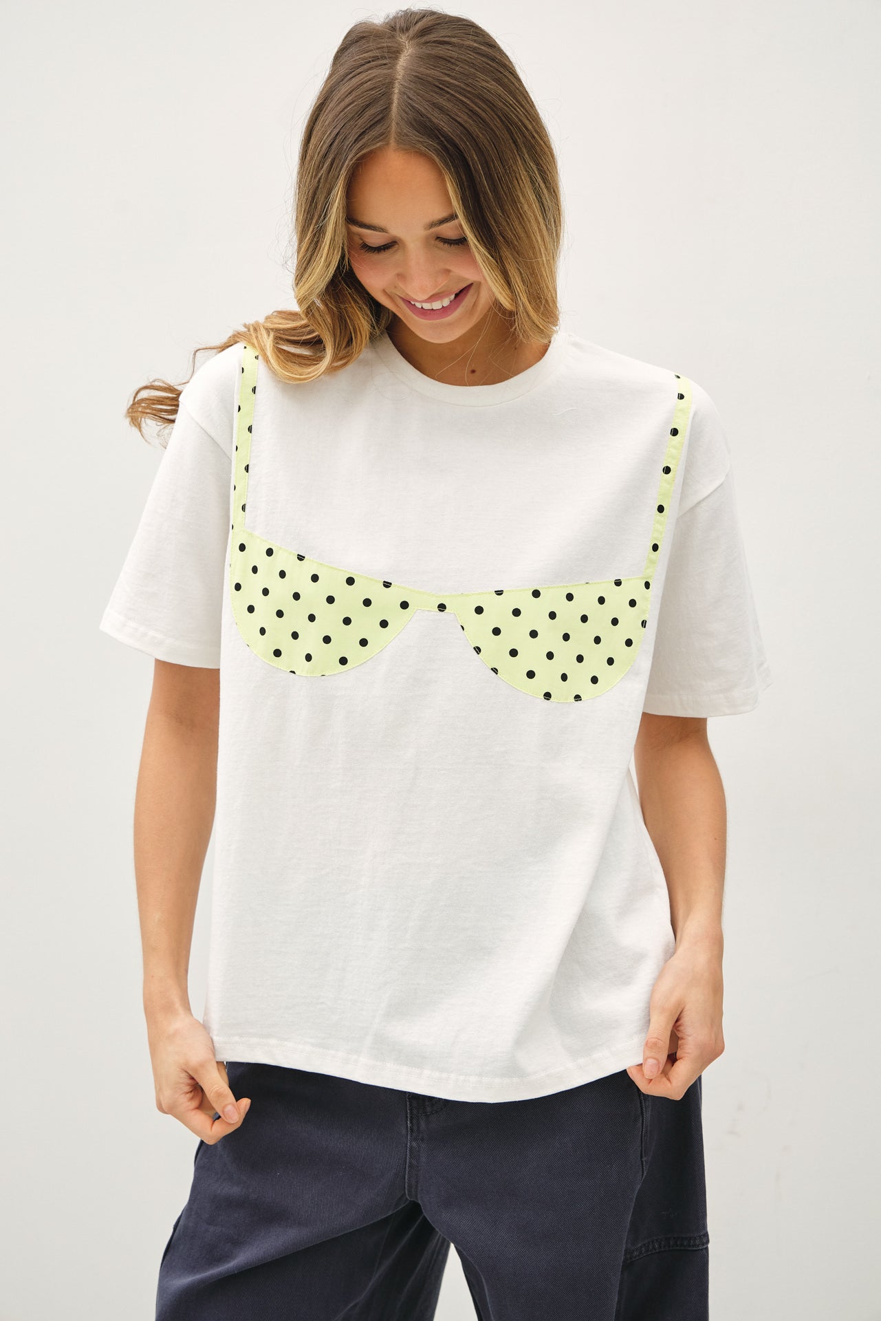 Bikini Patch Tee Yellow