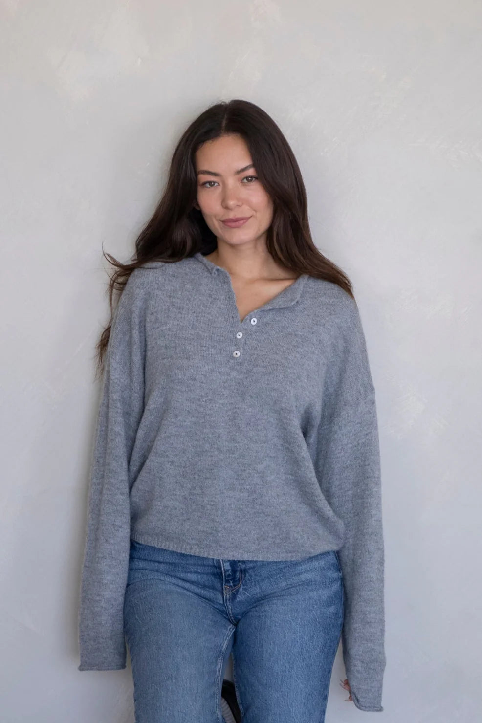 Frances Henley Top Grey