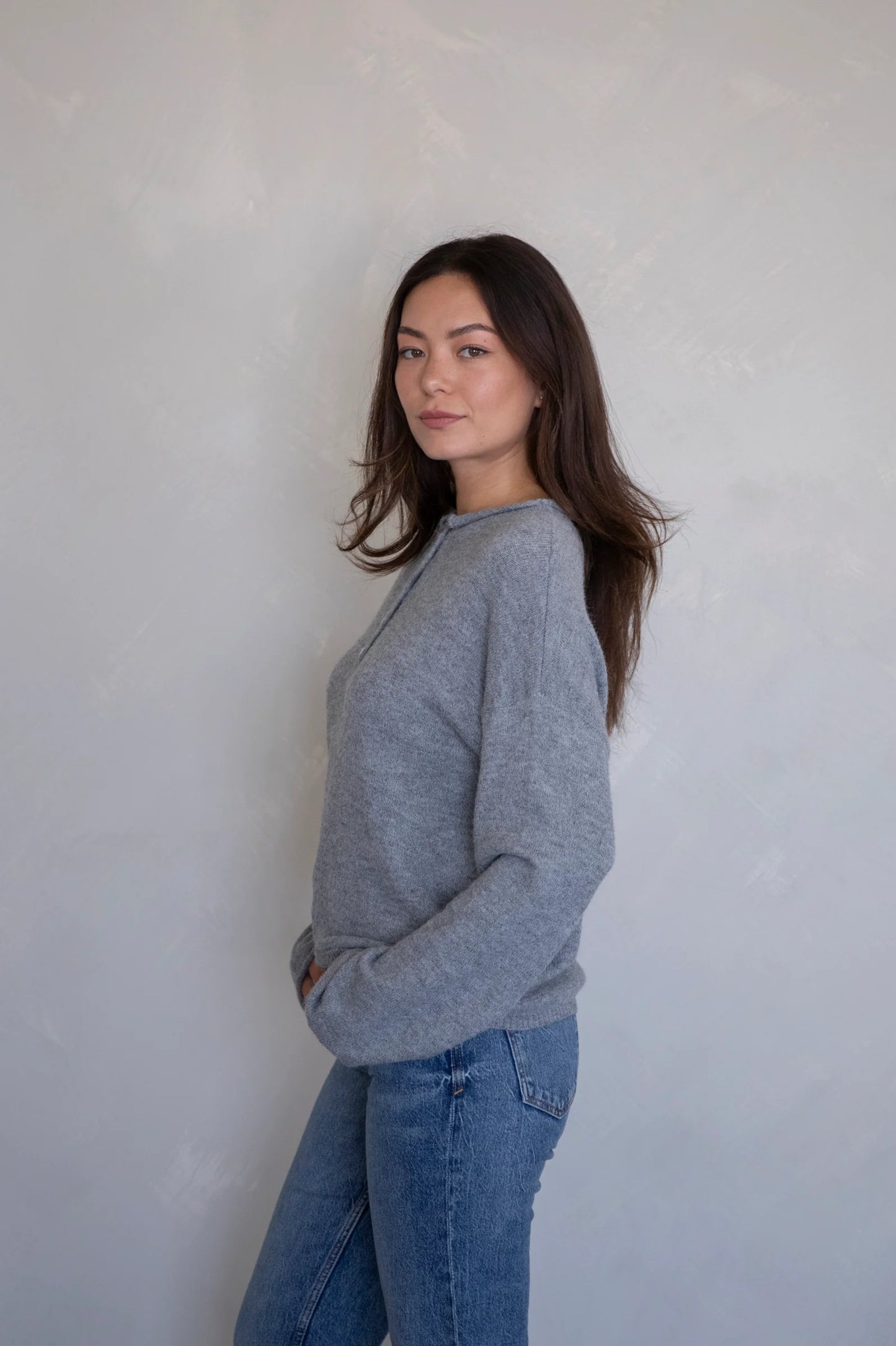 Frances Henley Top Grey