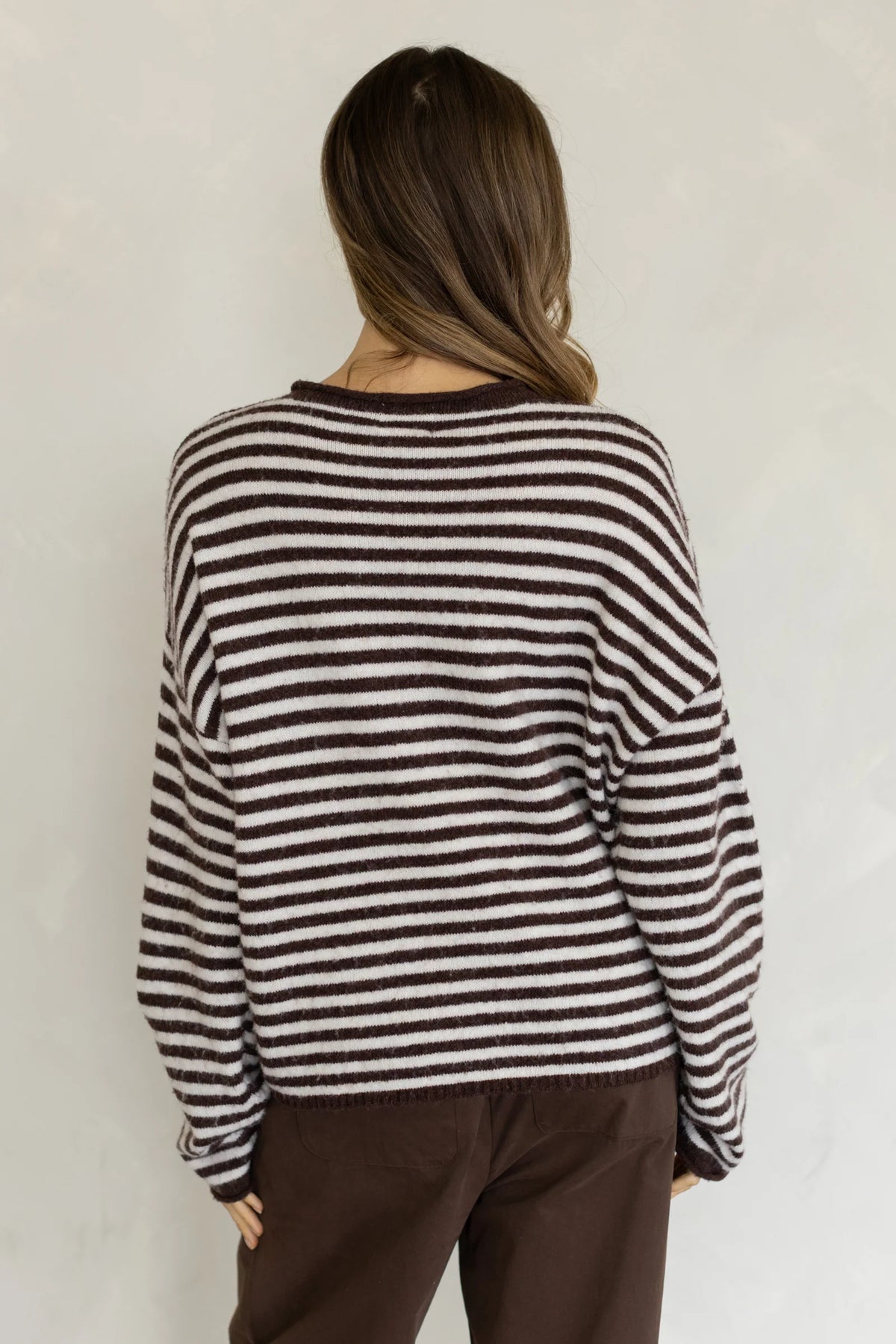 Frances Henley Top Wine/Cream