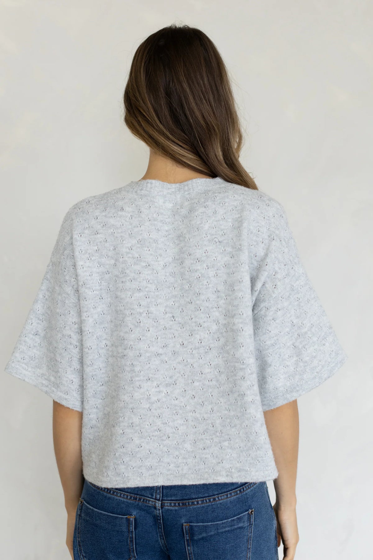 Kat Cardigan Heather Grey