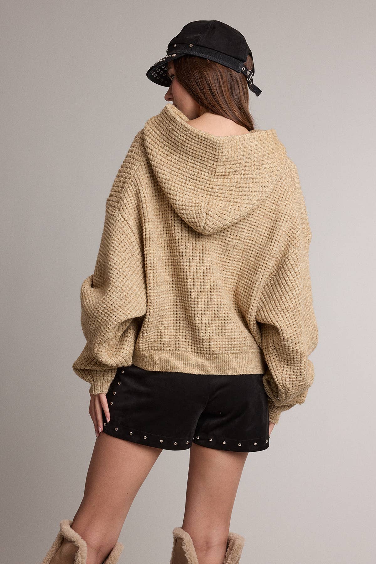 Erika Waffle Hoodie