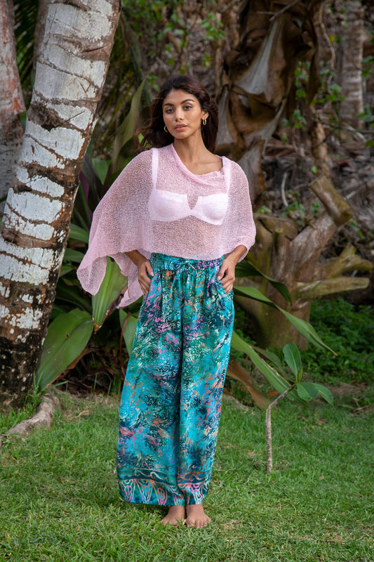 Katrina Poncho Baby Pink