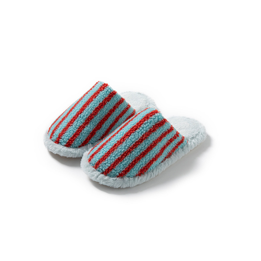 Striped Slippers Blue