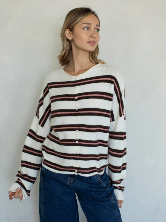 Lainey Cardigan Multi Ivory