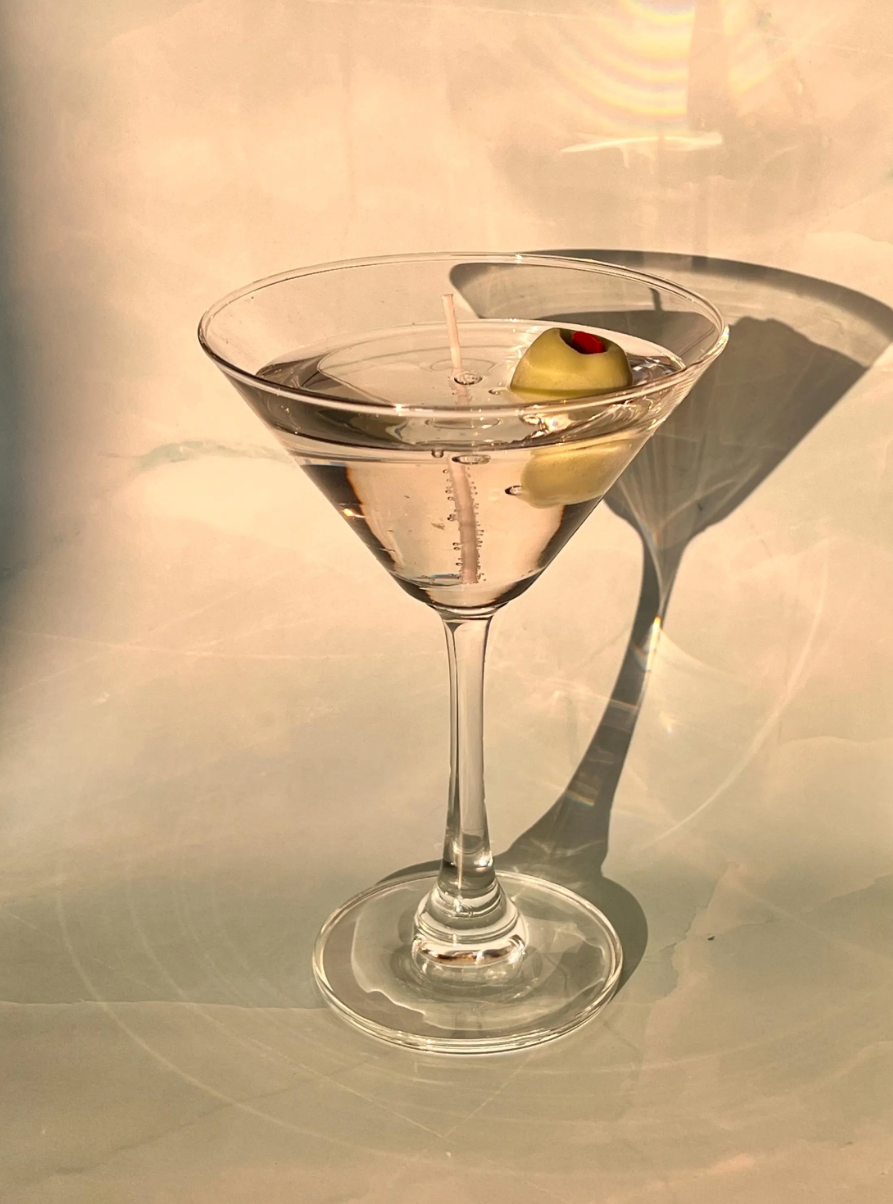 Dirty Martini Candle Olive Juice