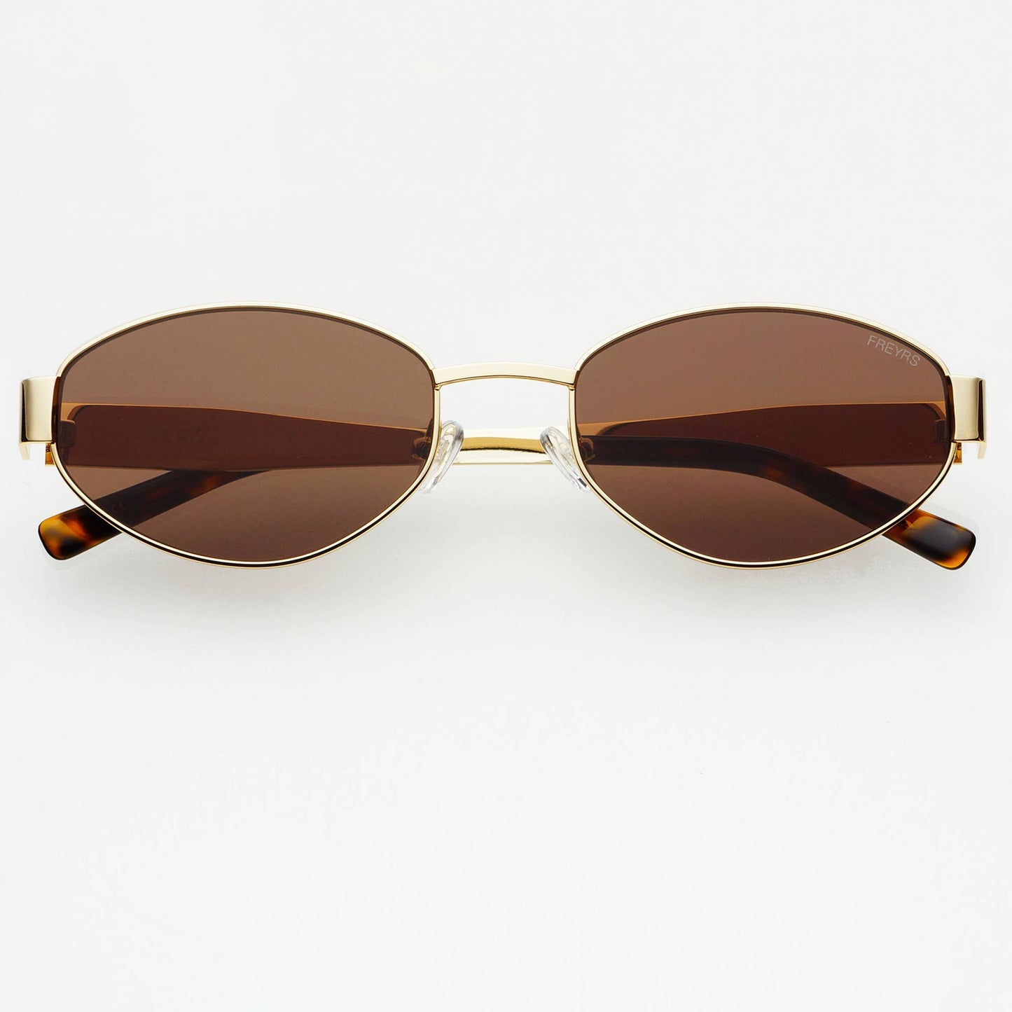 Soho Oval Sunglasses Gold/Brown