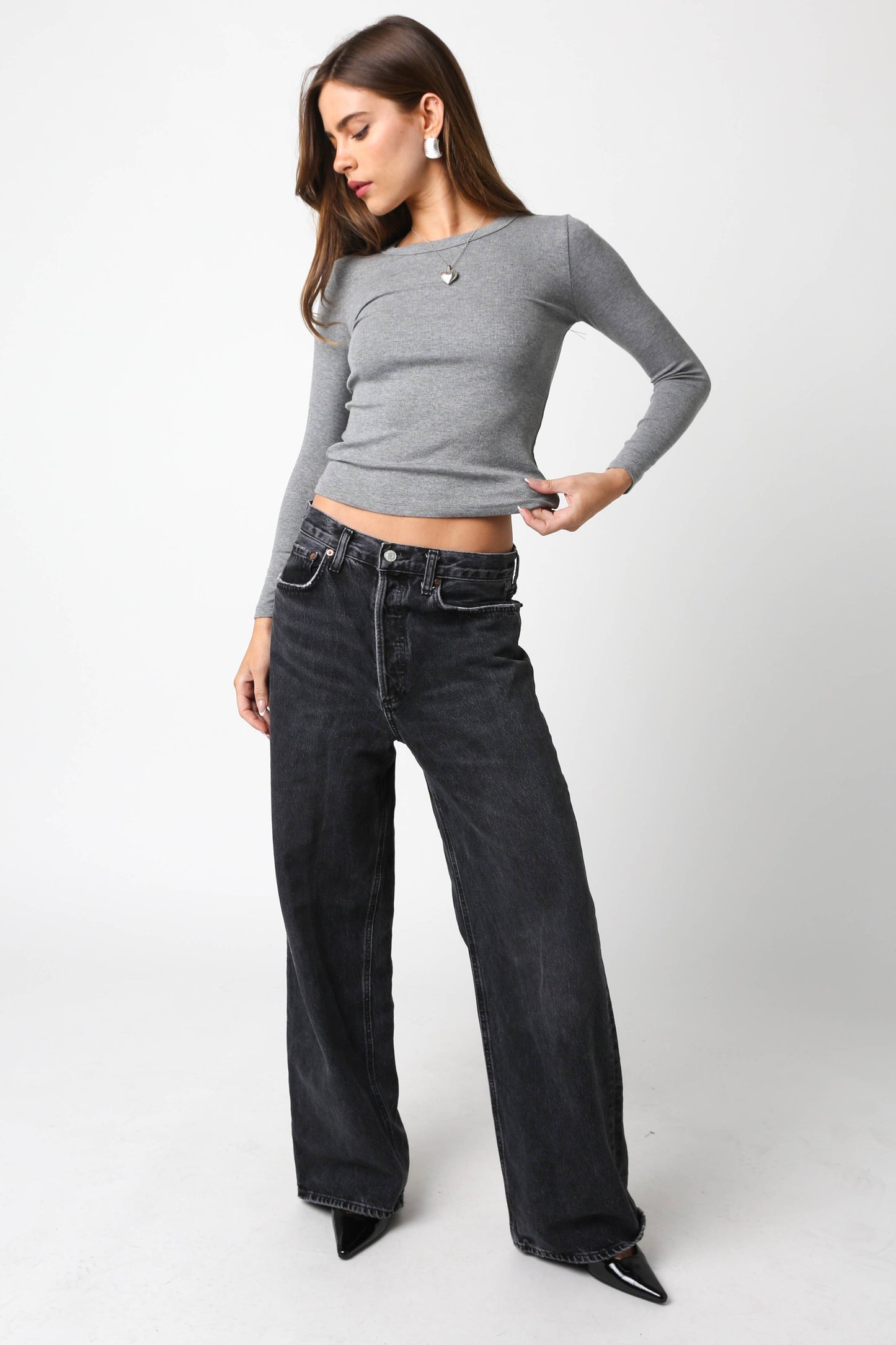 Jessie Top Heather Grey