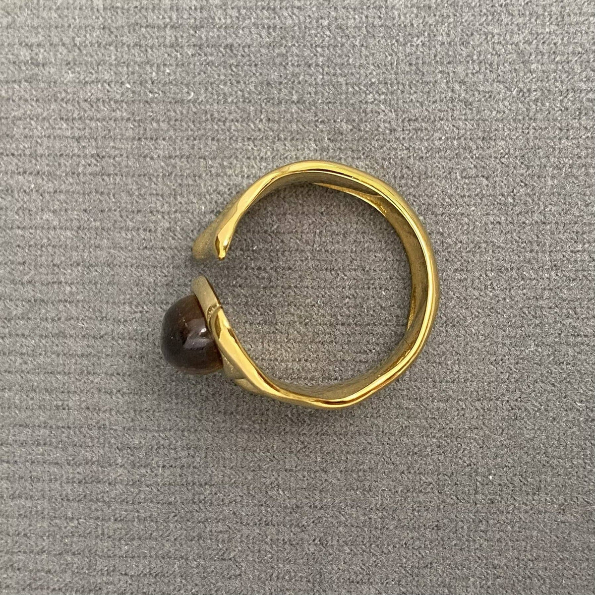 Tiger's Eye Stone inlaid Ring