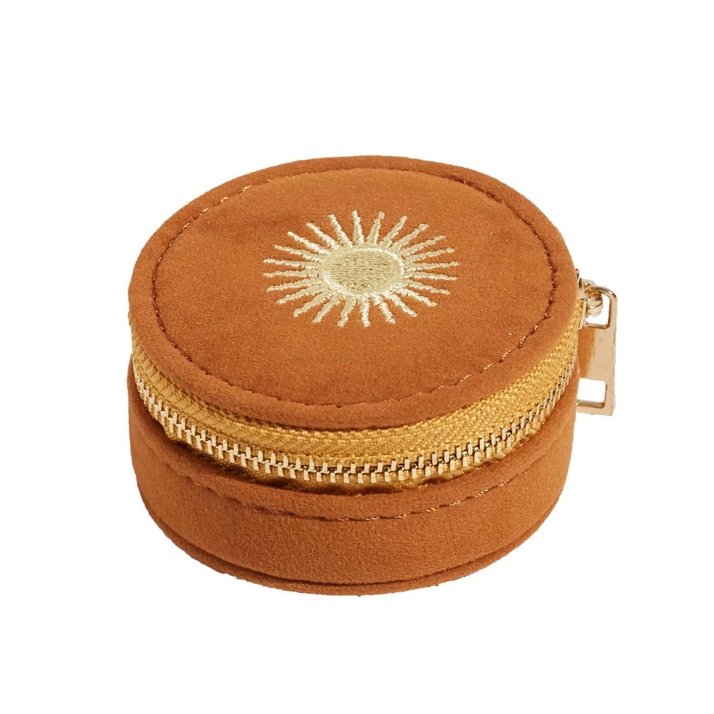 Mini Travel Jewlery Case Burnt Orange