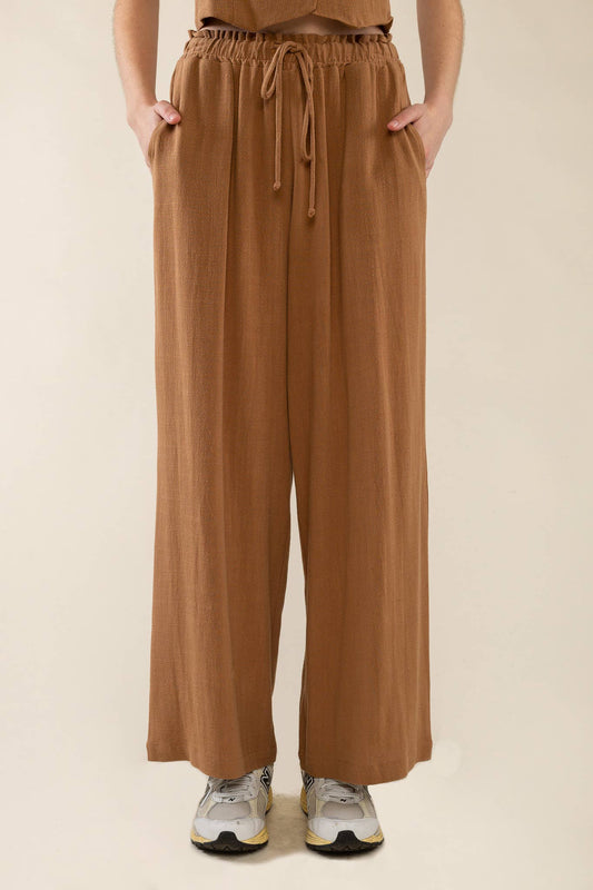 Cove Linen Pant Desert Tan