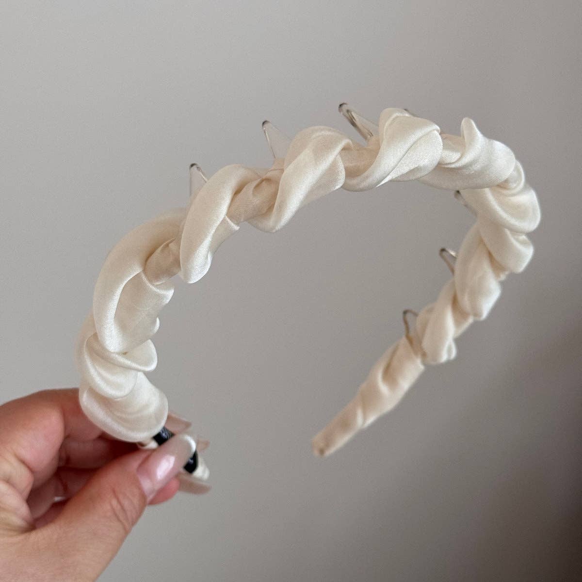 Twist Style Headband White